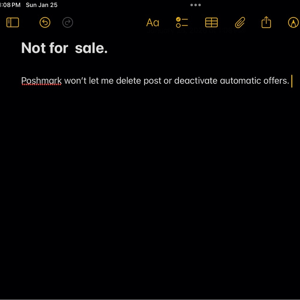 Not for sale